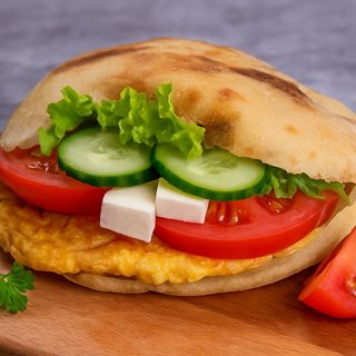 Omlet sa sirom u lepinji