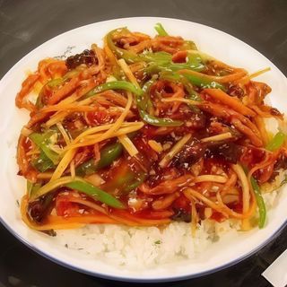 Kiselo slatko ljuta piletina sa pirinčem—F