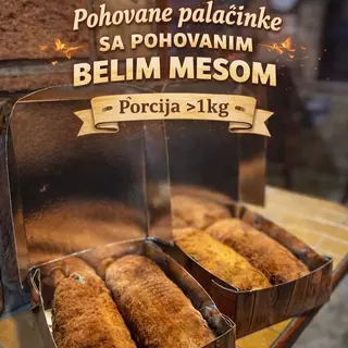 Pohovana palačinka pohovano belo meso