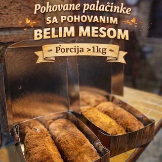 Pohovana palačinka pohovano belo meso