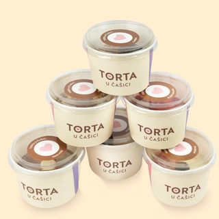 Set 6 TORTA u čašici