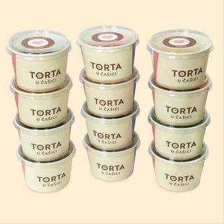 Set 12 TORTA u čašici