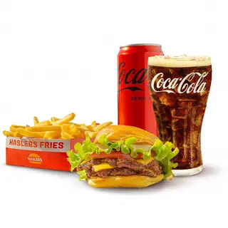 COMBO (DOUBLE) HASLERS SMASHBURGER