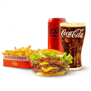 COMBO (TRIPLE) HASLERS SMASHBURGER