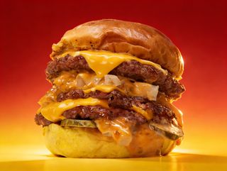 (TRIPLE) 7TH STREET CHEESEBURGER