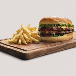 Double classic burger