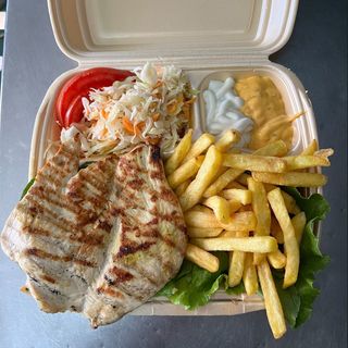 Obrok sa pilećim belim sa skare