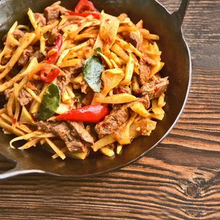 Teletina sa šitaki pečurkama i bambusom