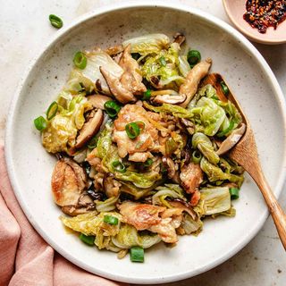 Piletina sa kupusom i pečurkama