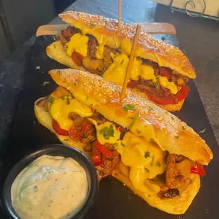 Philly chessesteak sendvič