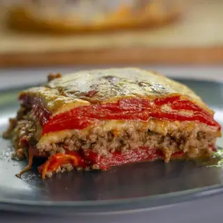 Musaka od pečenih paprika 350 gr