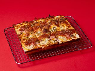 Bacon Capricciosa Detroit Pizza