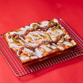 Buffalo Chicken Detroit Pizza