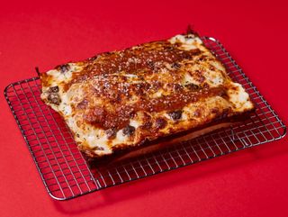Italian Sausage Detroit Pizza