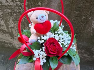 Torbica sa ružom i medom