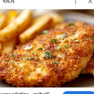 Pohovana ćuretina 300gr,pomfrit,tartar sos