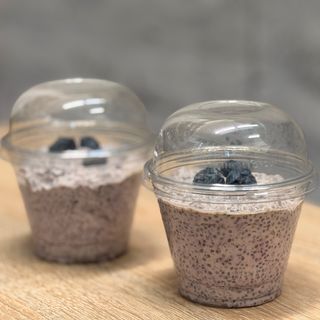 Čia puding sa borovnicom