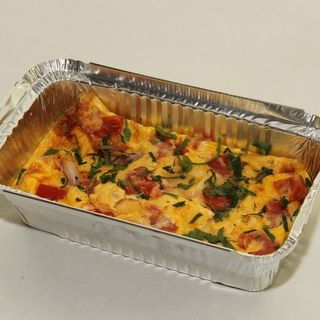 Omelet with bacon and cheese