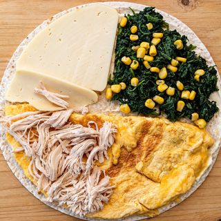 Omlet piletina spanać