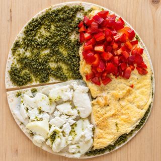 Omlet Pesto