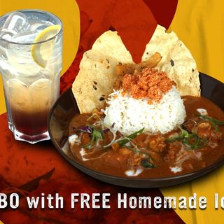 Pileći curry sa Gratis Domaćim Ledenim čajem