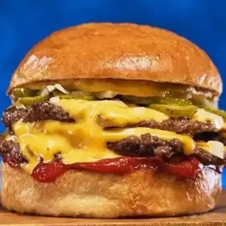 Triple classic smash burger + Coca Cola