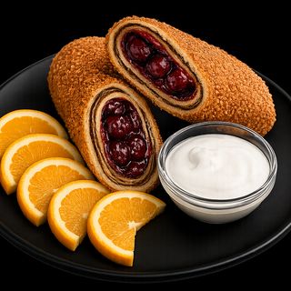 Pohovana palačinka sa višnjama