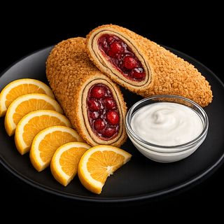 Pohovana palačinka sa jagodama