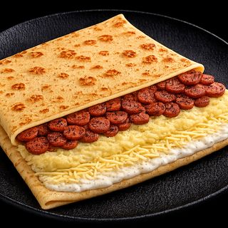 Junačka palačinka sa roštilskoj kobasicej