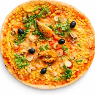Pizza sa plodovima mora srednja