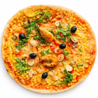 Pizza sa plodovima mora velika
