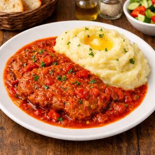 Šnicla u paradajz sosu