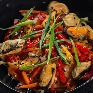 Wok Mussels