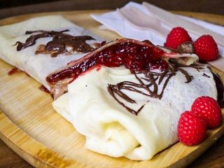 Nutella, plazma i malina