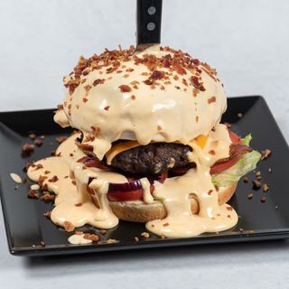 Cheddar bacon burger