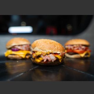 Classic American burger double