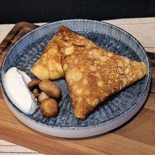 NEW! Pancakes with chicken and mushrooms