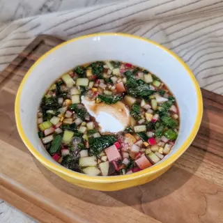 Okroshka with kvass