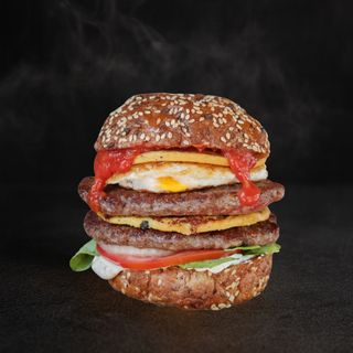 Double proteinski low carb burger