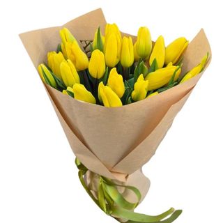 Buket sa žutim lalama- 31 kom