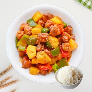25.Slatko-kiseca svinjetina sa ananasa 菠萝猪肉 Pineapple Pork.