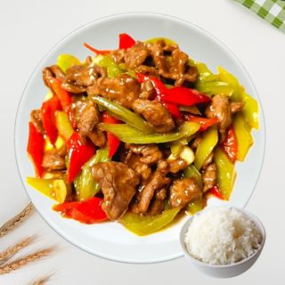 22.Pržena govedina sa zelenom paprikom青椒炒牛肉