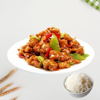 23. Pržene svinjske kriške. 溜肉段 Fried pork slices.