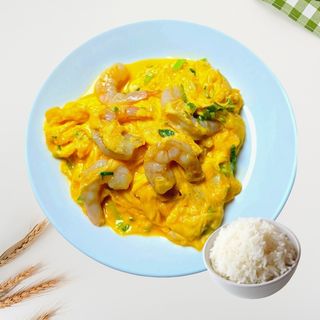 2. Kajgana sa škampma 虾仁炒鸡蛋 Scrambled eggs with shrimp
