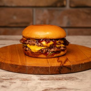 BBQ burger double
