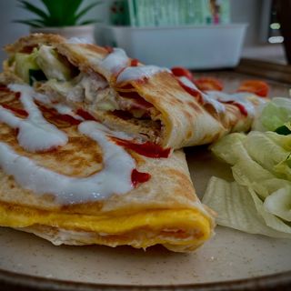 Tortilja omlet slanina