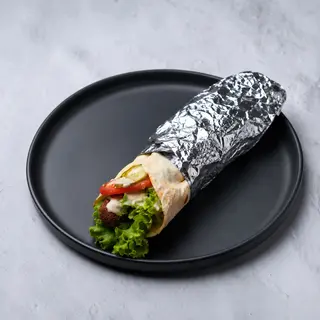Falafel tortilla (posno)