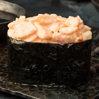 Gunkan losos-gambori spicy