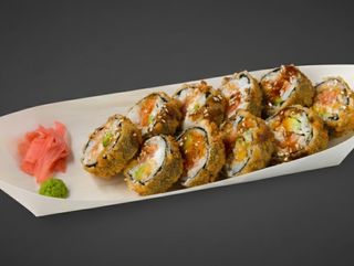 Tempura rolnice sa lososom