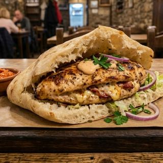 Punjeno pileće belo u somunu